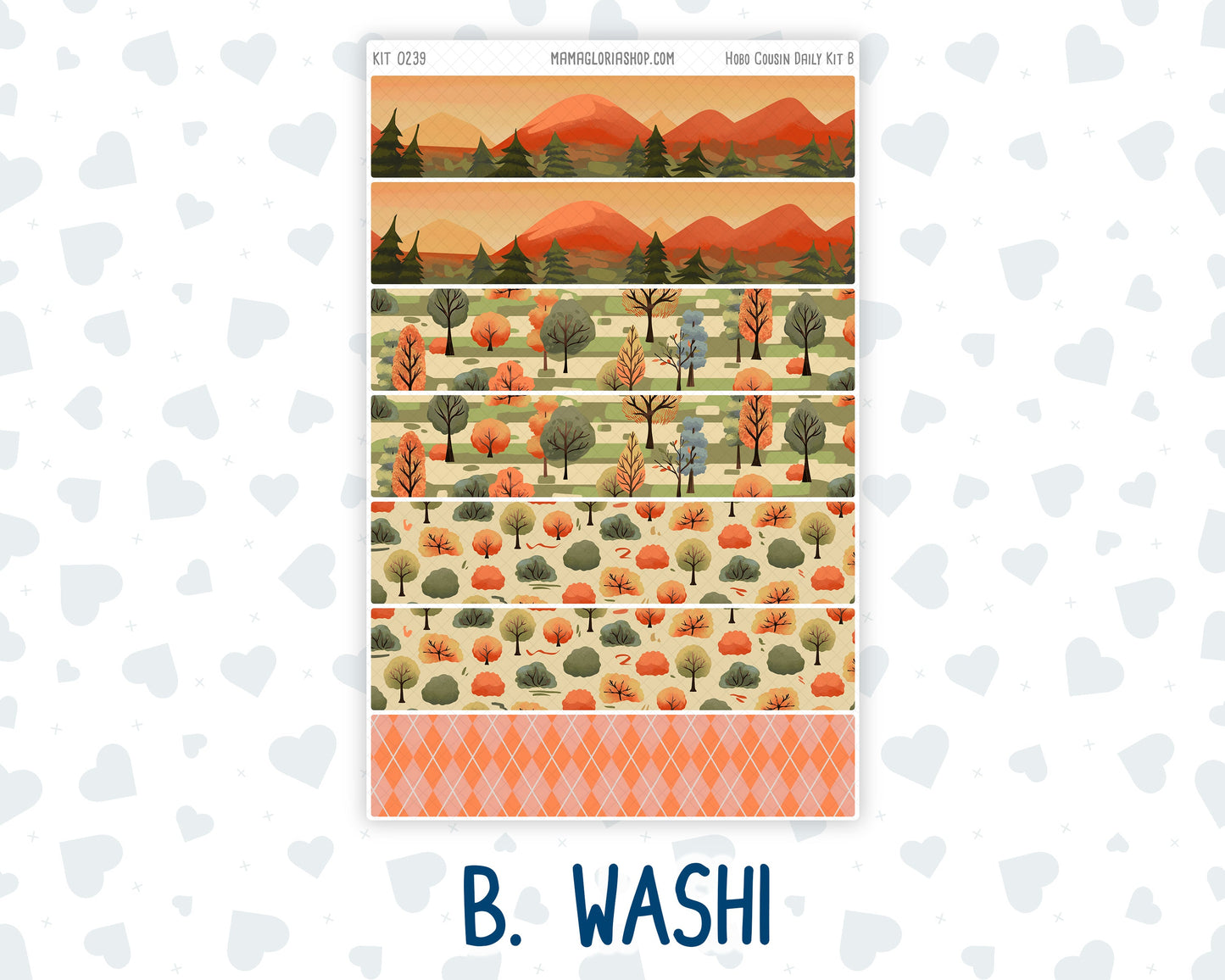 Kit 0239 - Hobonichi Cousin - Daily Kit - October - October Stroll