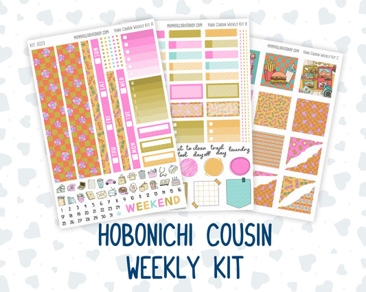 Kit 0223 - Hobonichi Cousin - Weekly Kit - June - Route 66 - 1.3” Wide Columns