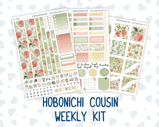 Kit 0295 - Hobonichi Cousin - Weekly Kit - September - Apple Harvest - 1.3” Wide Columns