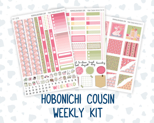 Kit 0218- Hobonichi Cousin – Weekly Kit – 1.3” Wide Columns - Mother's Love- May