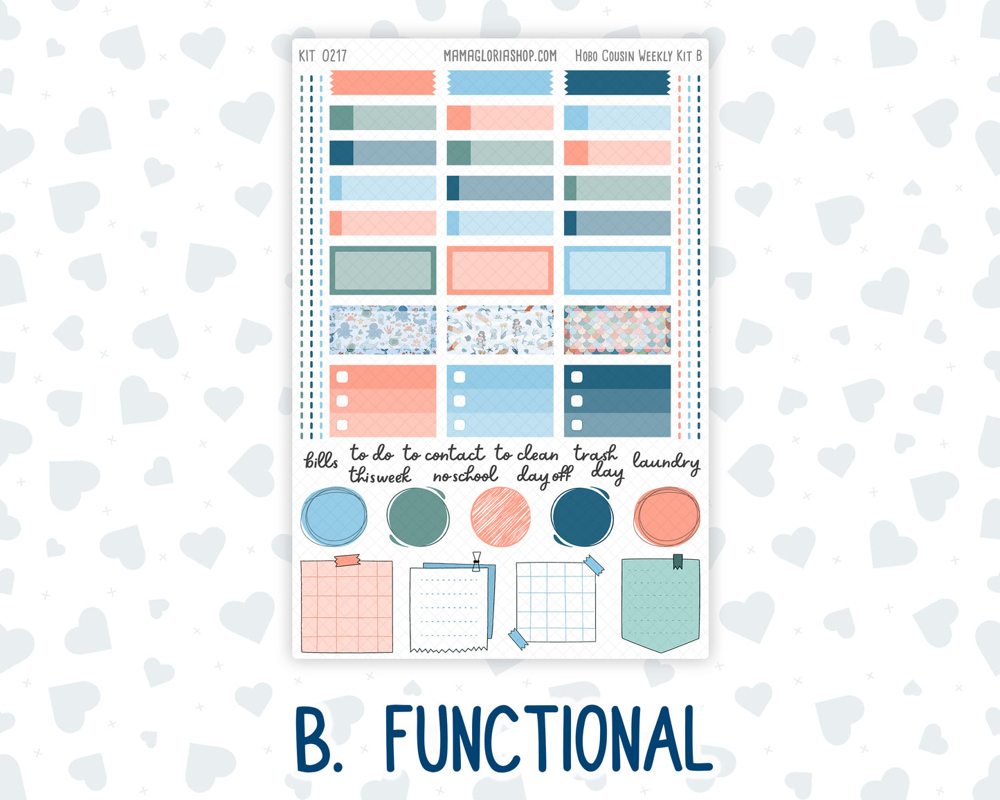 Kit 0217- Hobonichi Cousin – Weekly Kit – 1.3” Wide Columns - Once Upon A Time- May