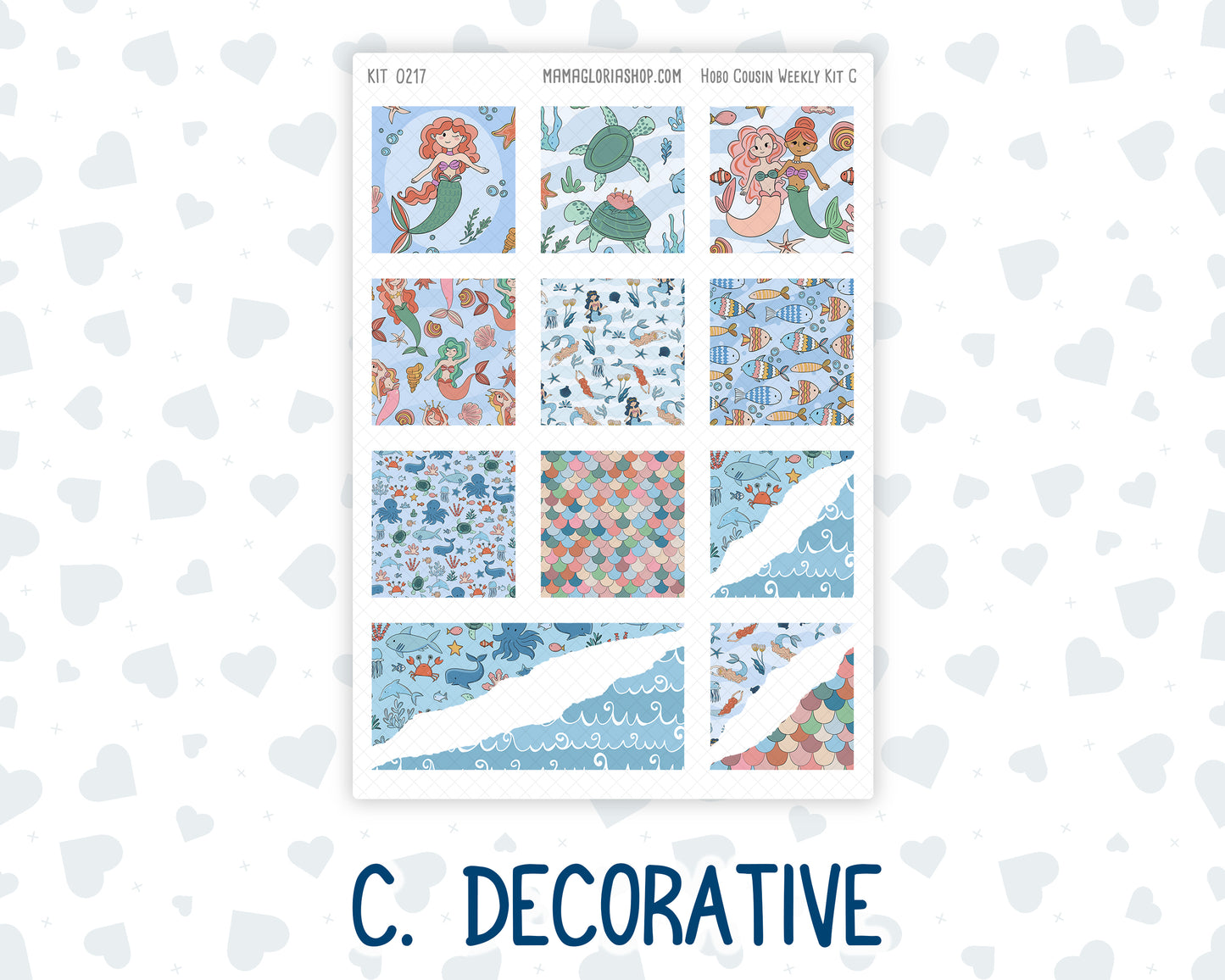 Kit 0217- Hobonichi Cousin – Weekly Kit – 1.3” Wide Columns - Once Upon A Time- May