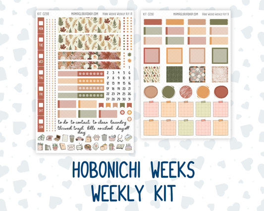 Kit 0298 - Hobonichi Weeks - Weekly Kit - October - Velvet Bloom