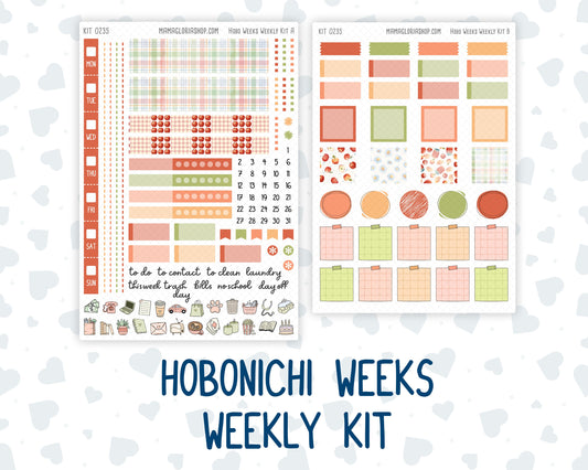 Kit 0235 - Hobonichi Weeks - Weekly Kit - September - Apple Orchard
