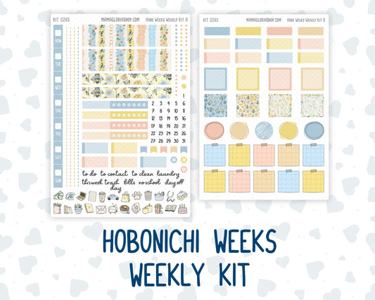 Kit 0265 - Hobonichi Weeks - Weekly Kit - May - Honeybee Sky