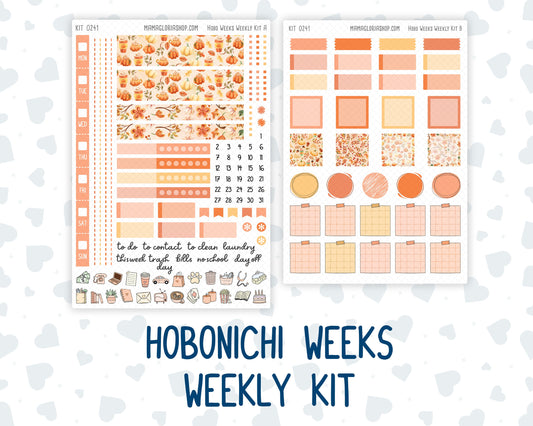Kit 0241 - Hobonichi Weeks - Weekly Kit - November - Pumpkin Latte