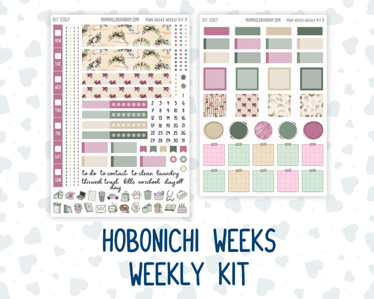 Kit 0307 - Hobonichi Weeks - Weekly Kit - December - Velvet Hearth