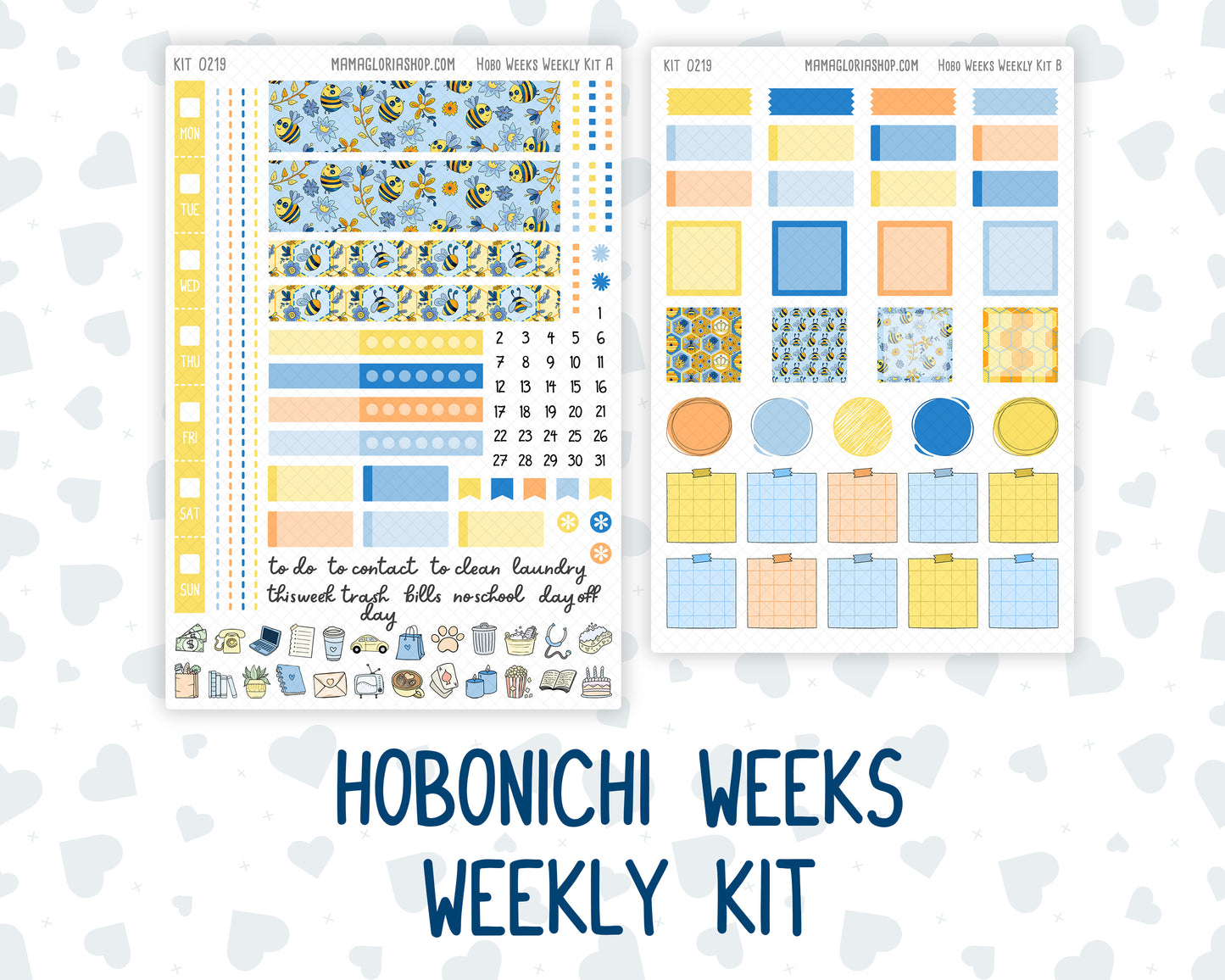 Kit 0219 Hobonichi Weeks – Weekly Kit - Bee's Business - May