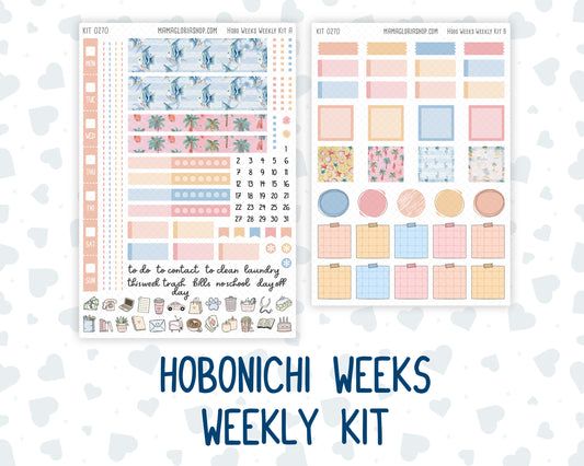 Kit 0270 - Hobonichi Weeks - Weekly Kit - June - Beachside Bliss