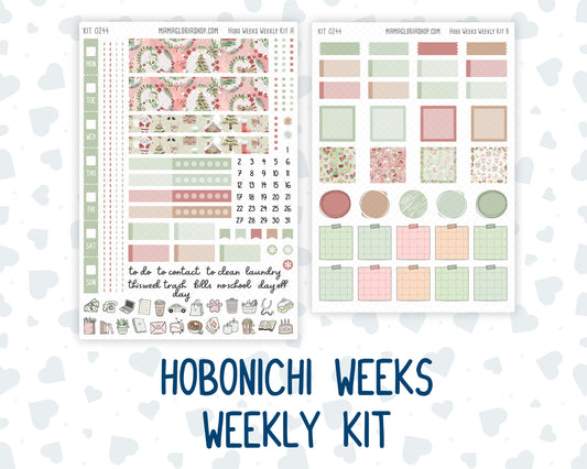 Kit 0244 - Hobonichi Weeks - Weekly Kit - December - Santas Village