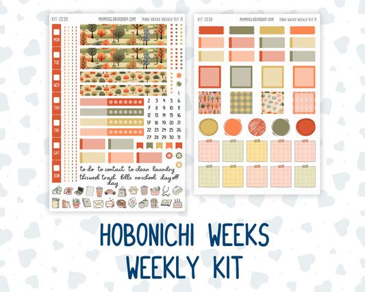 Kit 0239 - Hobonichi Weeks - Weekly Kit - October - October Stroll