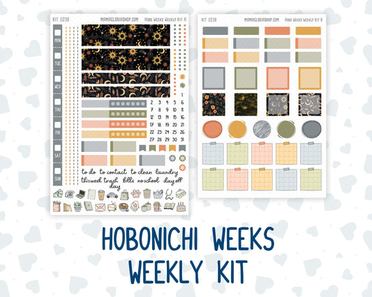 Kit 0238 - Hobonichi Weeks - Weekly Kit - October - Starry Autumn Nights