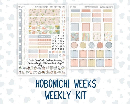 Kit 0261 - Hobonichi Weeks - Weekly Kit - April - Llama Spring