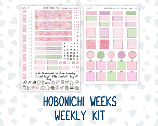 Kit 0253 - Hobonichi Weeks - Weekly Kit - February - Rosy Daydreams