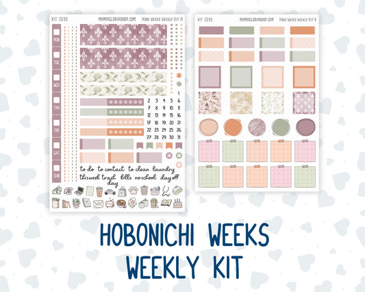 Kit 0293 - Hobonichi Weeks - Weekly Kit - September - Fleur de Provence