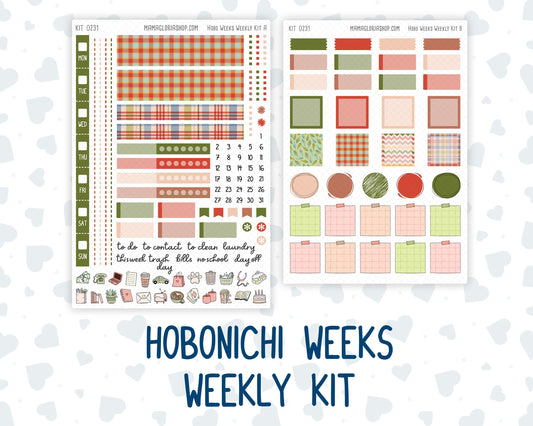 Kit 0231 - Hobonichi Weeks - Weekly Kit - August - Backyard BBQ