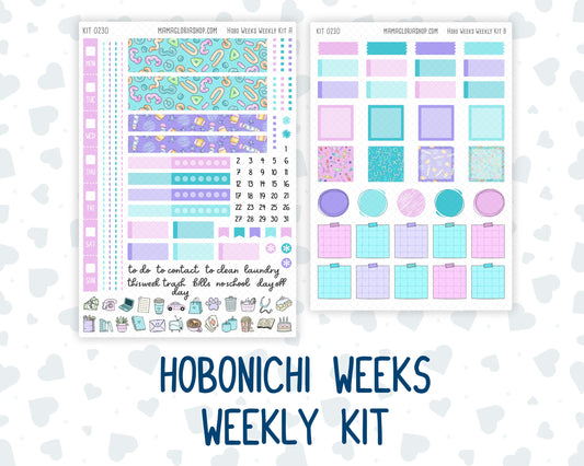 Kit 0230 - Hobonichi Weeks - Weekly Kit - August - School Daze