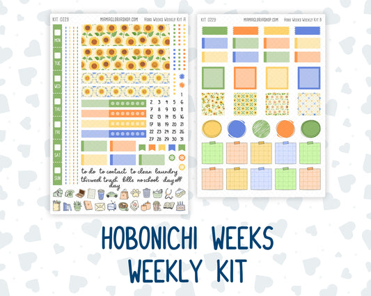 Kit 0229 - Hobonichi Weeks - Weekly Kit - August - Golden Faces