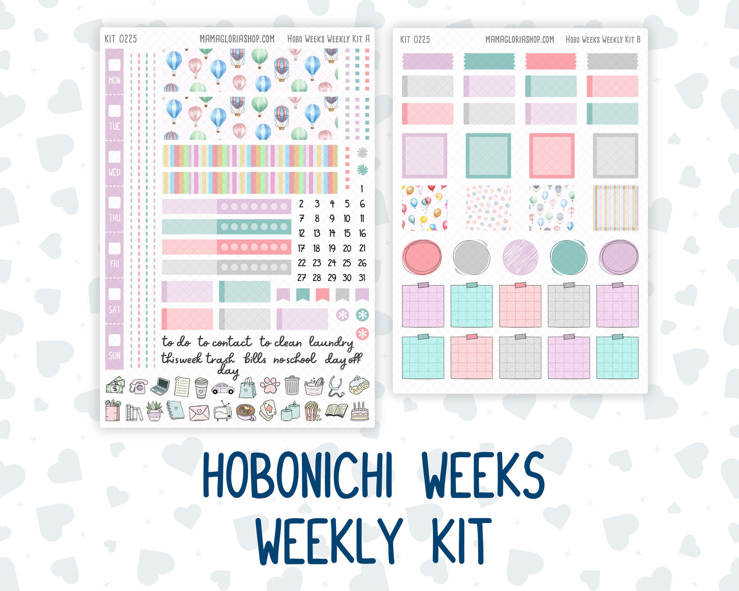 Kit 0225 - Hobonichi Weeks - Weekly Kit - July - Carnival Joy