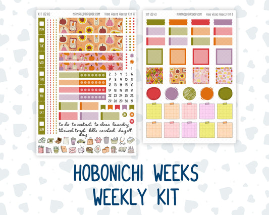 Kit 0240 - Hobonichi Weeks - Weekly Kit - November - Cozy Thanksgiving