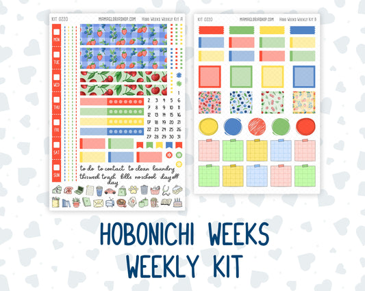 Kit 0220 - Hobonichi Weeks - Weekly Kit - June - June Berries