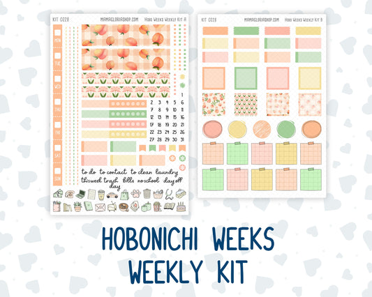 Kit 0228 - Hobonichi Weeks - Weekly Kit - August - Just Peachy