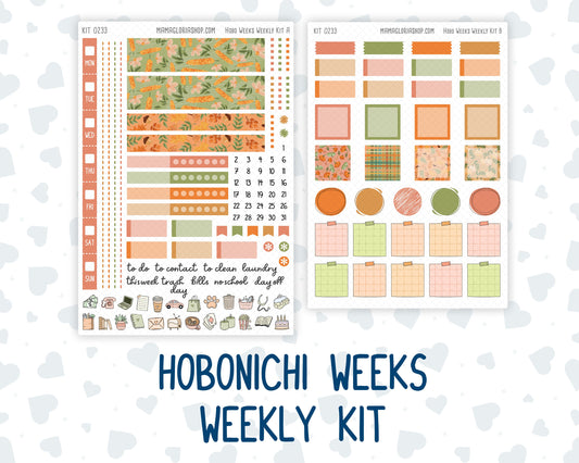 Kit 0233 - Hobonichi Weeks - Weekly Kit - September - Cinnamon Days