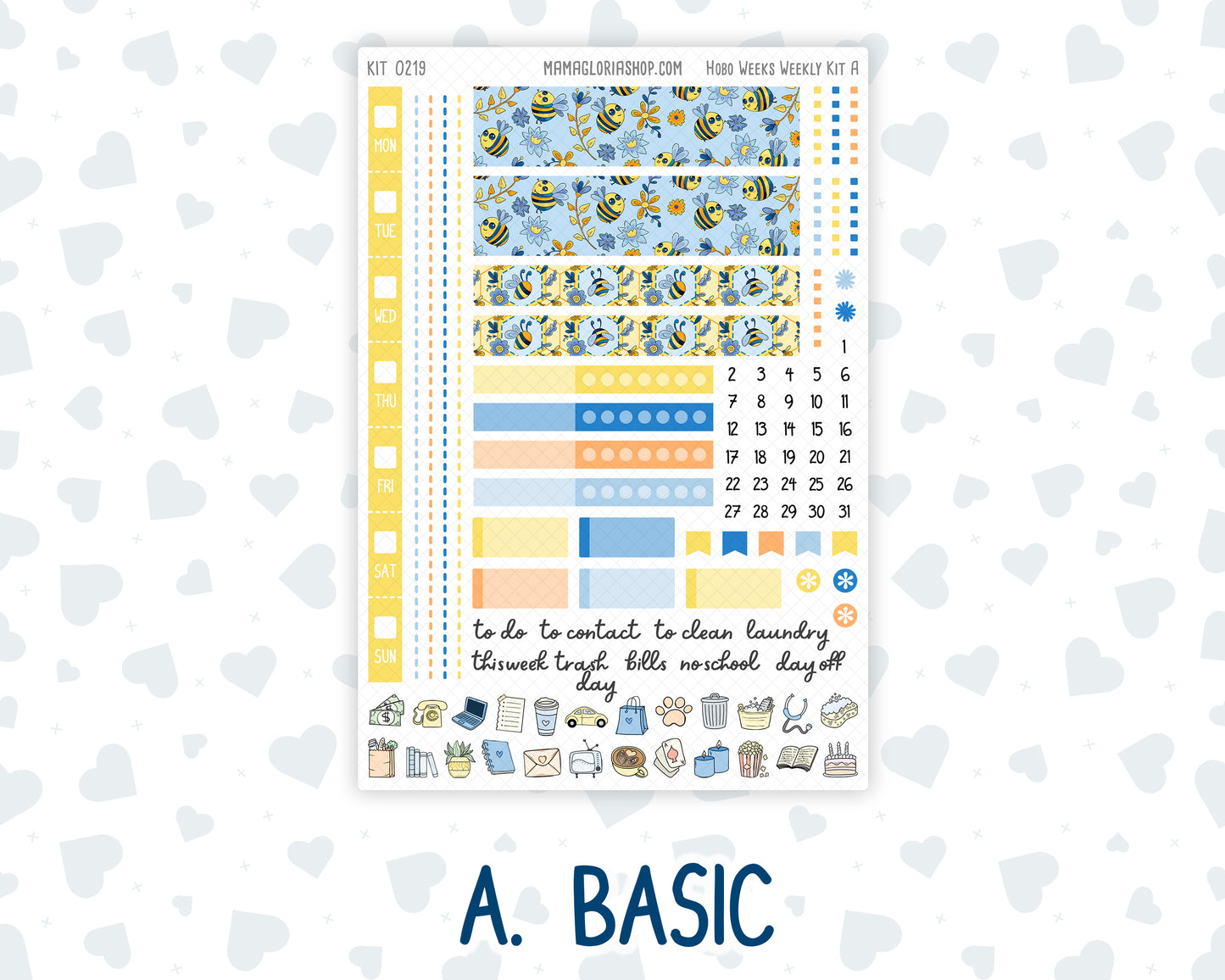 Kit 0219 Hobonichi Weeks – Weekly Kit - Bee's Business - May