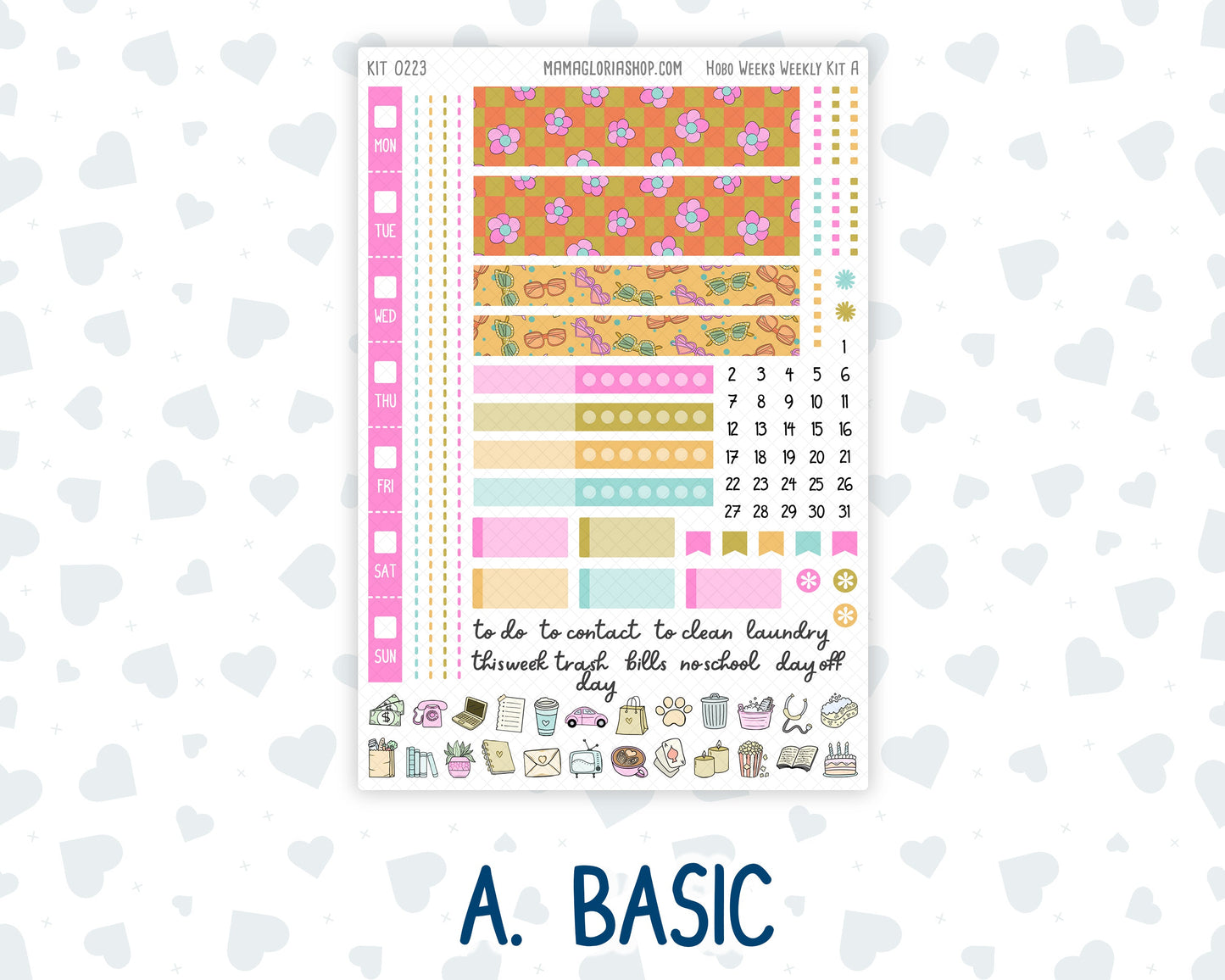 Kit 0223 - Hobonichi Weeks - Weekly Kit - June - Route 66