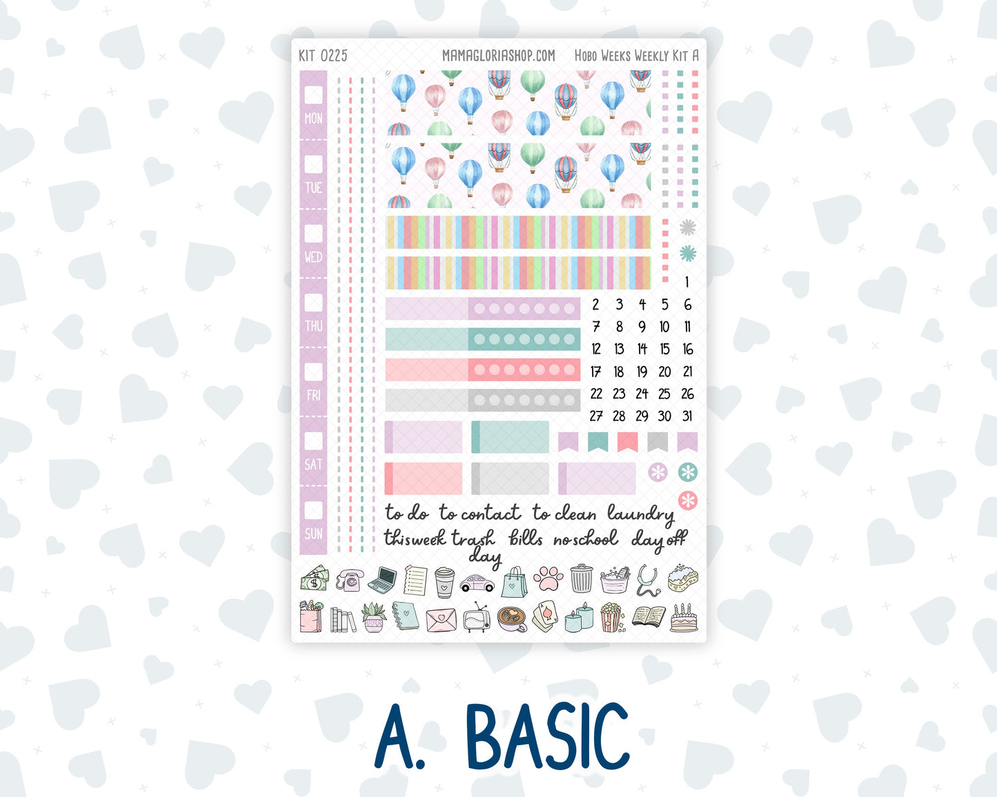 Kit 0225 - Hobonichi Weeks - Weekly Kit - July - Carnival Joy