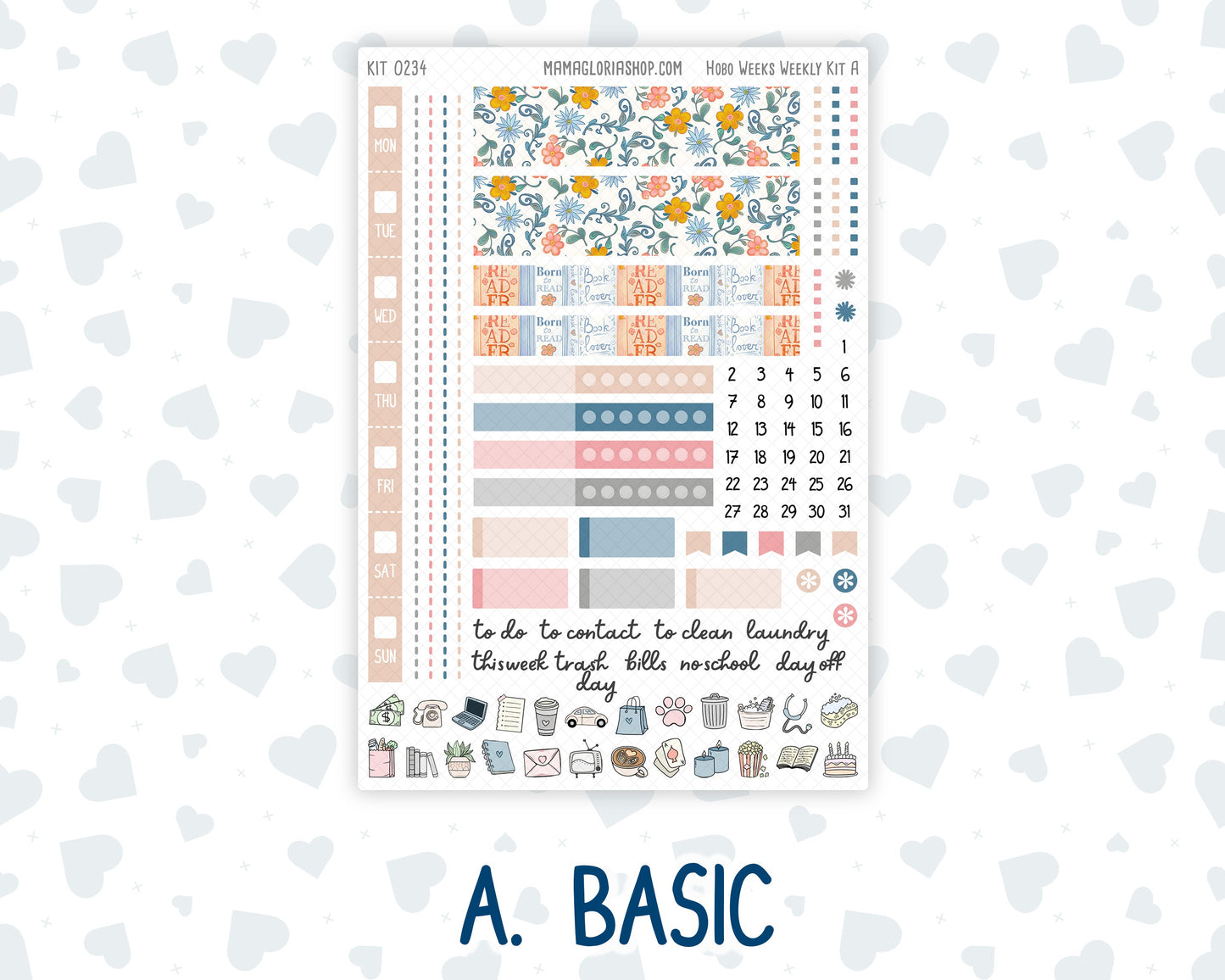Kit 0234 - Hobonichi Weeks - Weekly Kit - September - REF - Kit 0234 – Reader’s Escape - September