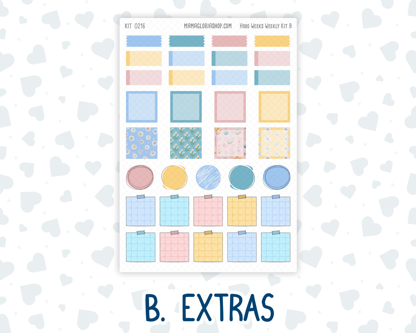 Kit 0216 Hobonichi Weeks – Weekly Kit - Daisy Days - May