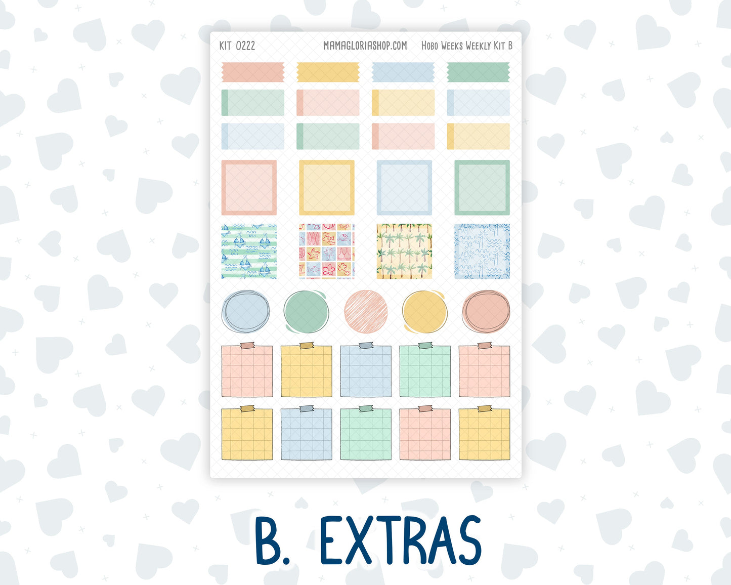 Kit 0222 - Hobonichi Weeks - Weekly Kit - June - Beach Day