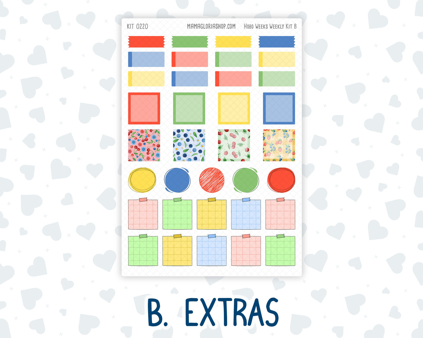 Kit 0220 - Hobonichi Weeks - Weekly Kit - June - June Berries