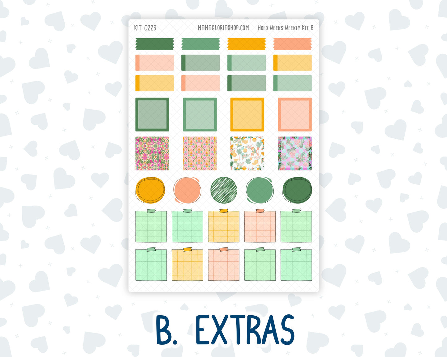 Kit 0226 - Hobonichi Weeks - Weekly Kit - July - Tropical Whimsy
