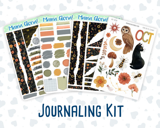 Kit 0238 - Journaling Kit - For Planners | Notebooks - October - Starry Autumn Nights