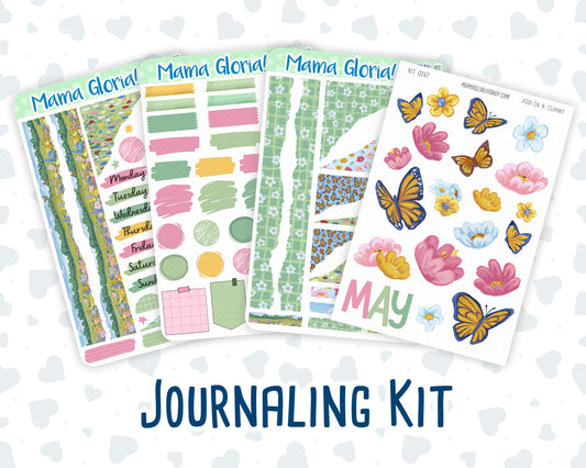 Kit 0267 - Journaling Kit - For Planners | Notebooks - May - Flowers For Mama