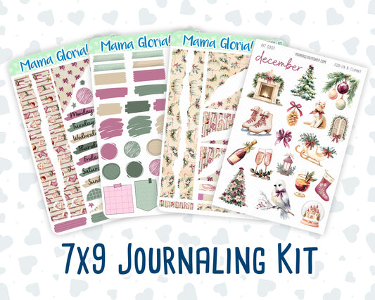 Kit 0307 - Journaling Kit - For Planners | Notebooks - December - Velvet Hearth