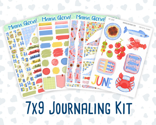 Kit 0269 - Journaling Kit - For Planners | Notebooks - June - Dolce Mare
