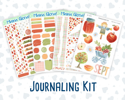Kit 0235 - Journaling Kit - For Planners | Notebooks - September - Apple Orchard
