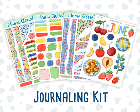 Kit 0220 - Journaling Kit - For Planners | Notebooks - June - June Berries