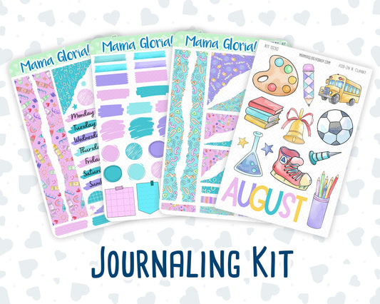 Kit 0230 - Journaling Kit - For Planners | Notebooks - August - School Daze