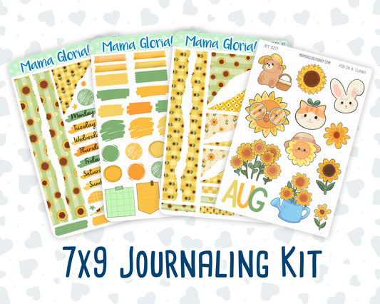 Kit 0277 - Journaling Kit - For Planners | Notebooks - August - Sunflower Drama Club