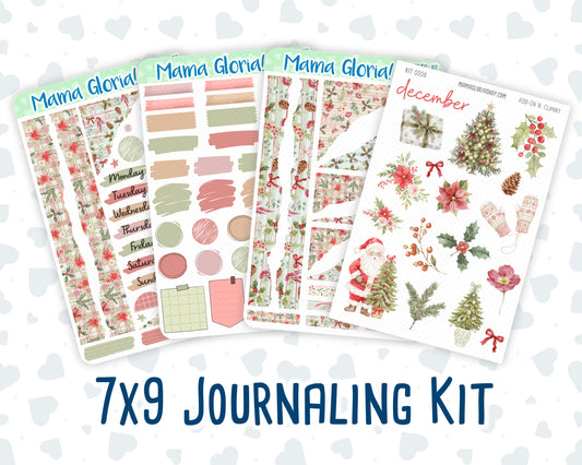 Kit 0308 - Journaling Kit - For Planners | Notebooks - December - Knit & Holly