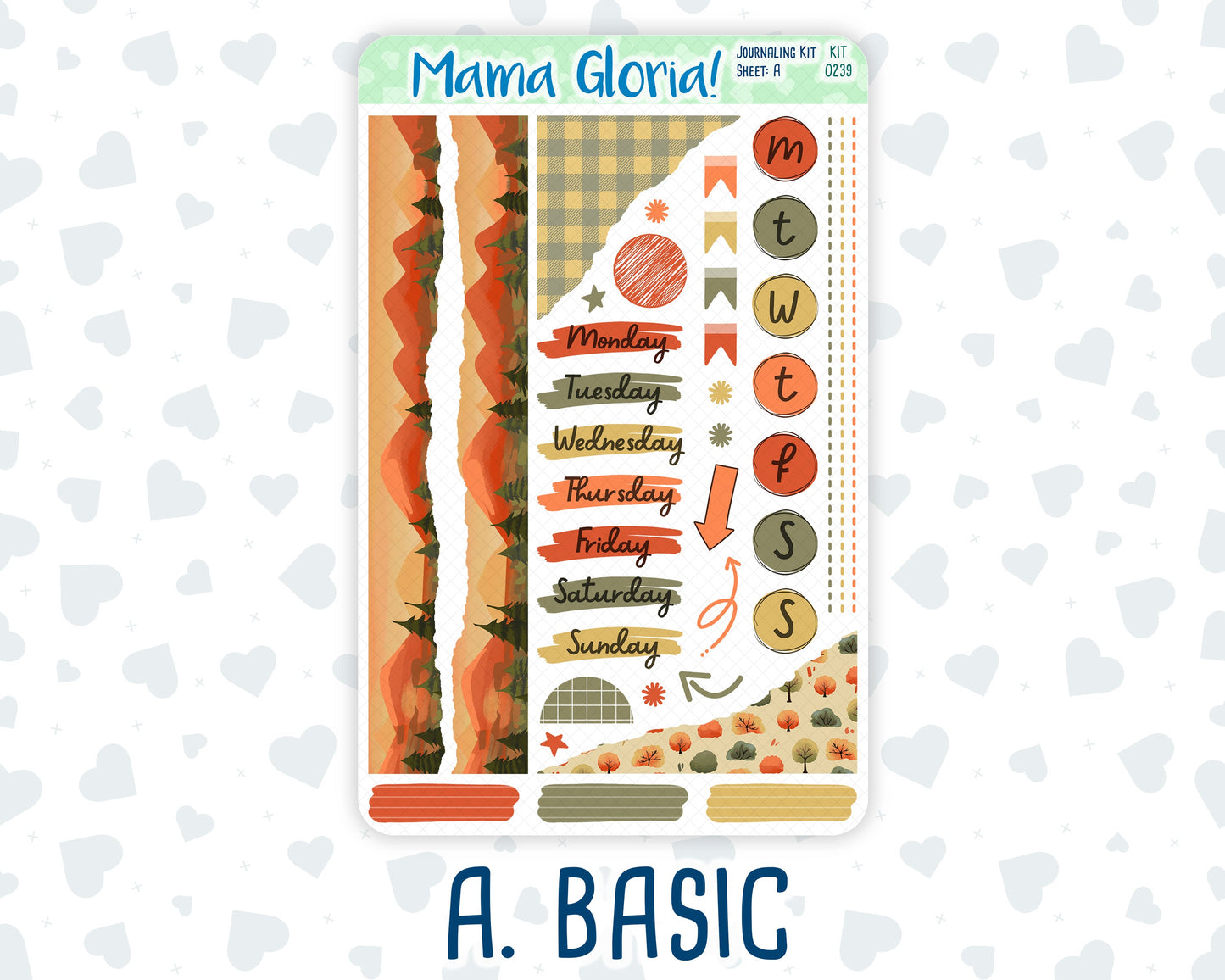 Kit 0239 - Journaling Kit - For Planners | Notebooks - October - October Stroll