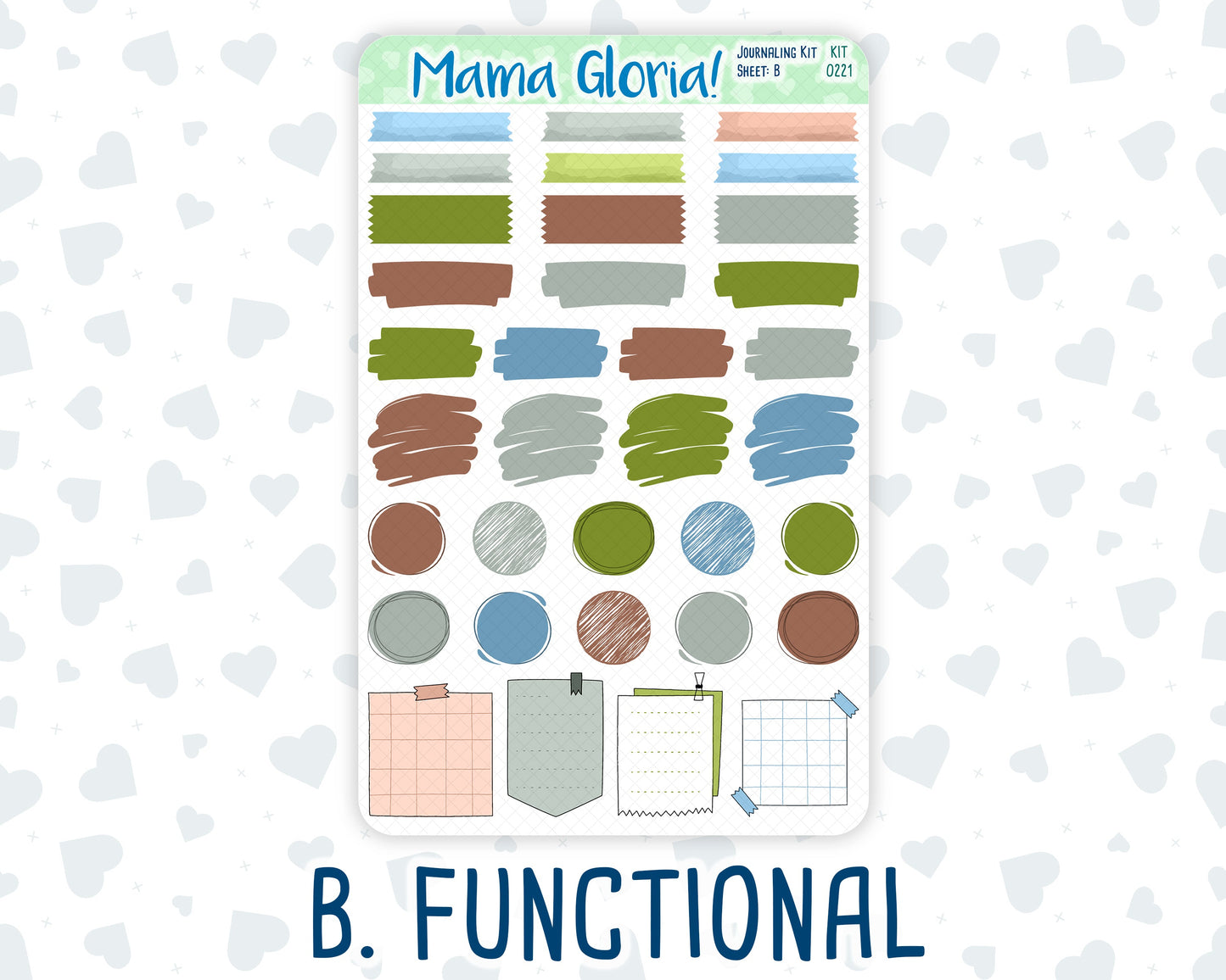 Kit 0221 - Journaling Kit - For Planners | Notebooks - June - Gone Fishing