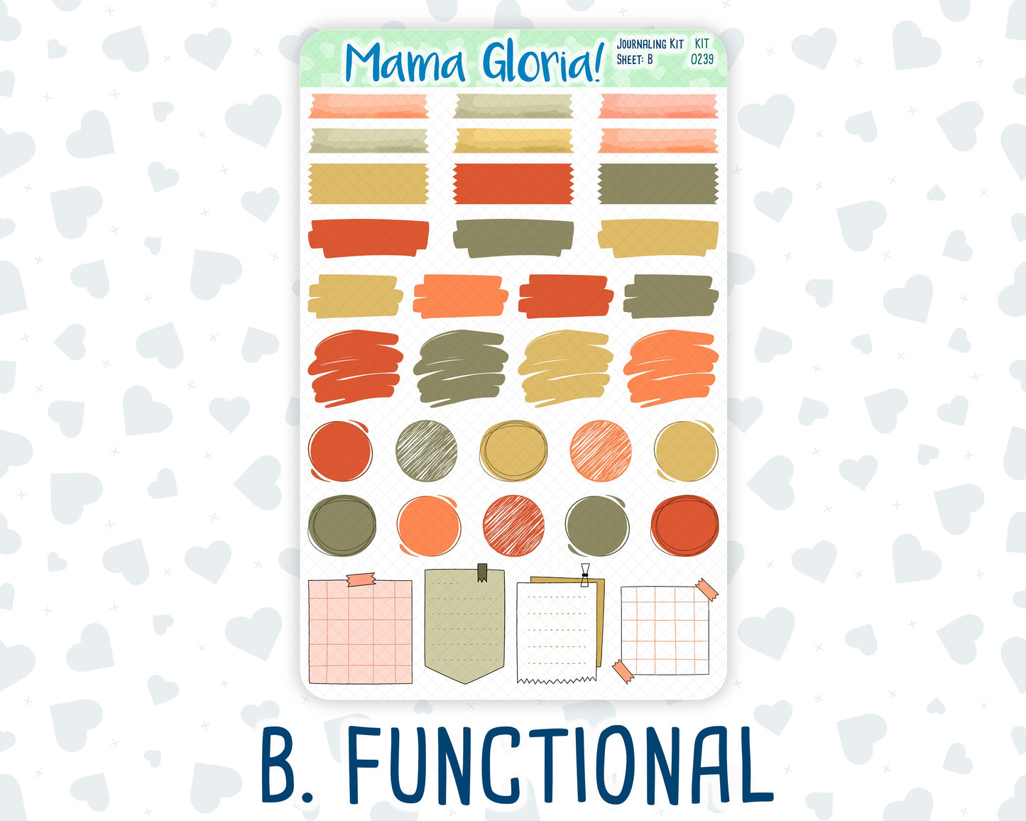 Kit 0239 - Journaling Kit - For Planners | Notebooks - October - October Stroll