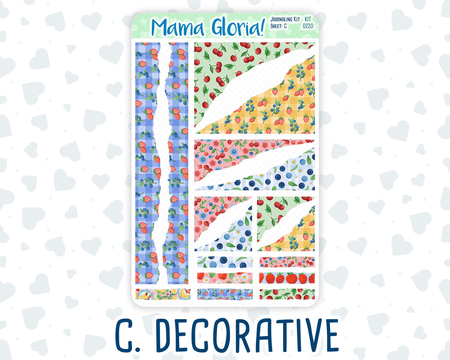 Kit 0220 - Journaling Kit - For Planners | Notebooks - June - June Berries
