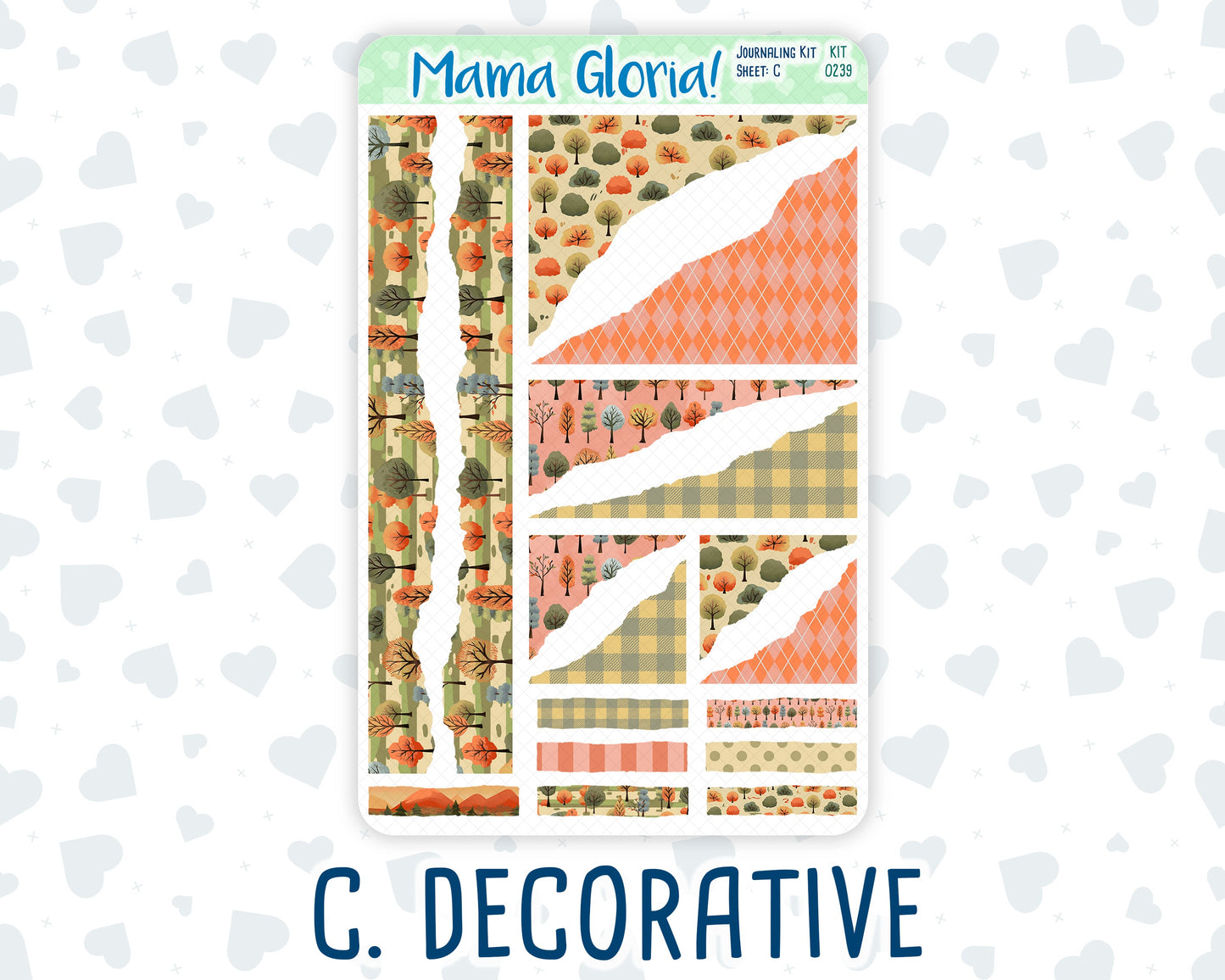 Kit 0239 - Journaling Kit - For Planners | Notebooks - October - October Stroll