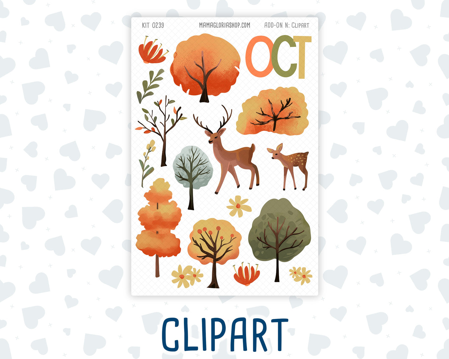 Kit 0239 - Journaling Kit - For Planners | Notebooks - October - October Stroll
